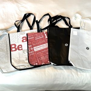 Lululemon large reusable tote bags